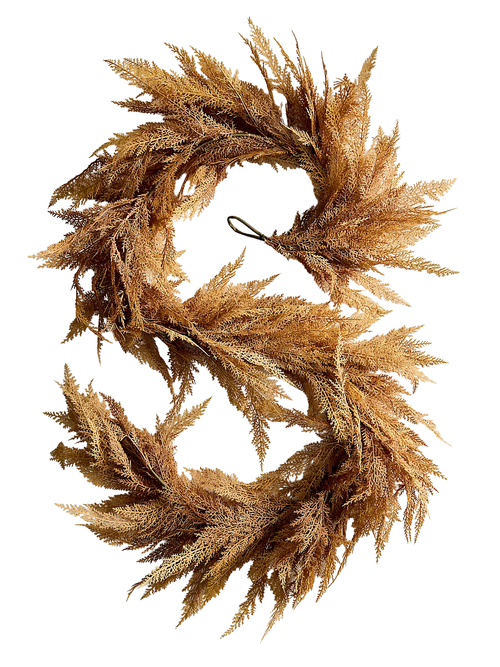 Künstliche Herbstgirlande aus Zedernholz