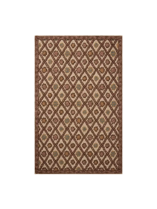 Handgetufteter Wollteppich Courtland, 5' x 8'