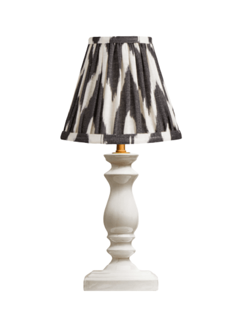Wilma Tischlampe mit Ikat-Schirm