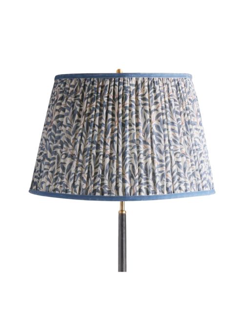 Gerader Empire-Lampenschirm aus Indigo-Willow-Bough-Leinen