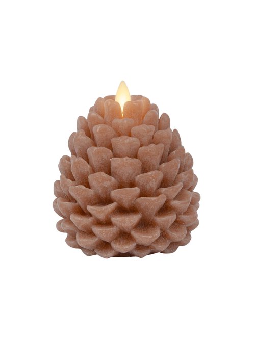 Flicker Flameless Small Caramel Cafe Pinecone 4