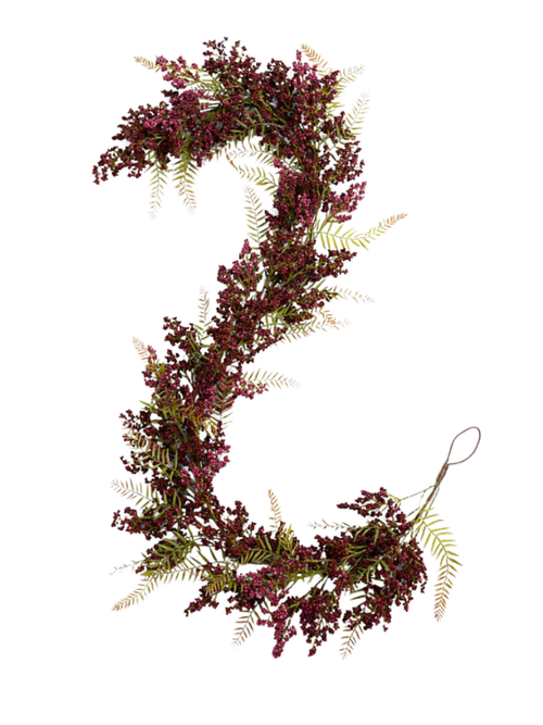 Künstliche burgunderfarbene Chili-Beeren-Girlande 72