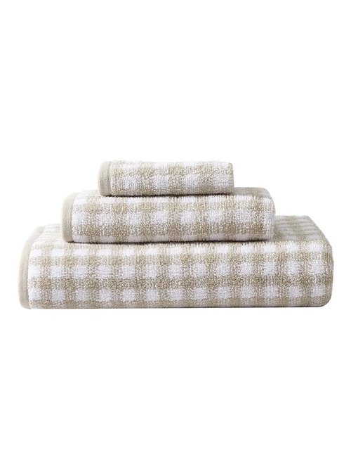 3-teiliges Handtuchset „Ginny“ aus Baumwollfrottee