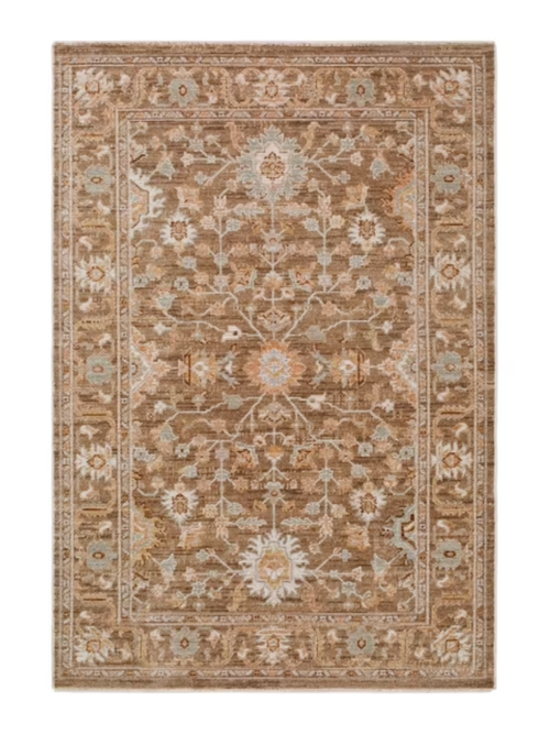 Traditioneller Mirabelle-Teppich mit Blumenmuster, 5 Fuß 3 Zoll x 7 Fuß 7 Zoll