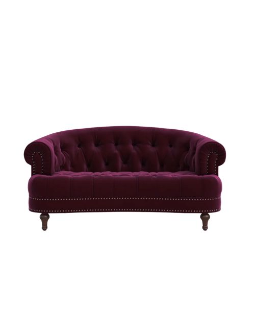 Joannes Velvet Rollarm Chesterfield