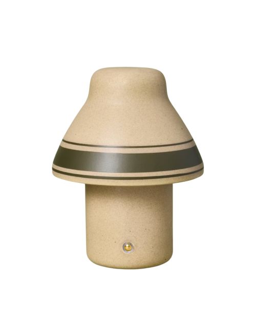 Tragbare Mini-Tischlampe – Herd und Hand mit Magnolie