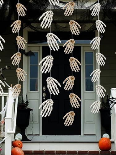 Halloween-Girlande aus Knochen