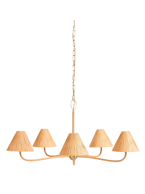 Delphine Rattan-Kronleuchter