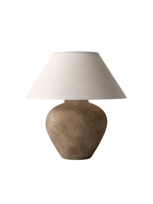 Milicent Tischlampe – Dunkler Sand 