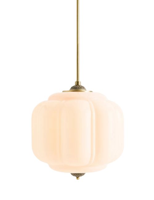 Eloise Scallop Deckenleuchte aus Milchglas