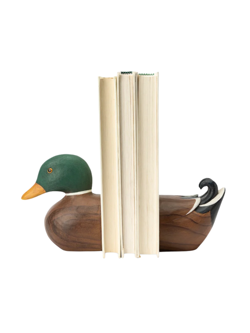 Stockenten-Buchstützen, 2er-Set