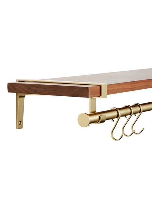 Set aus Gurtregal, Halterungen und Schienenhaken
