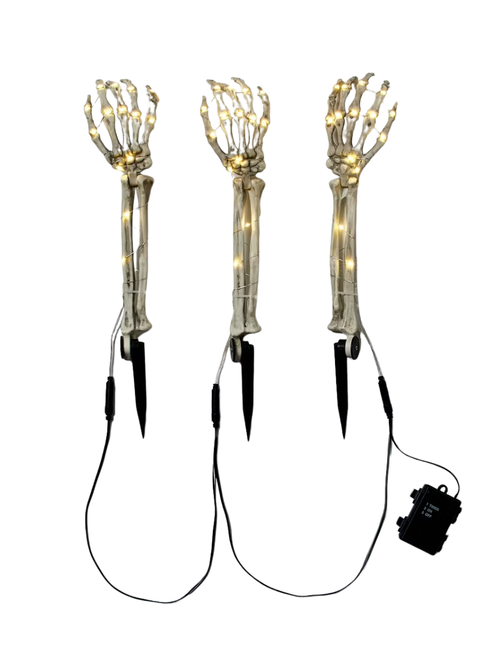 LED-Wegeleuchten mit Skelettarm, 3er-Set