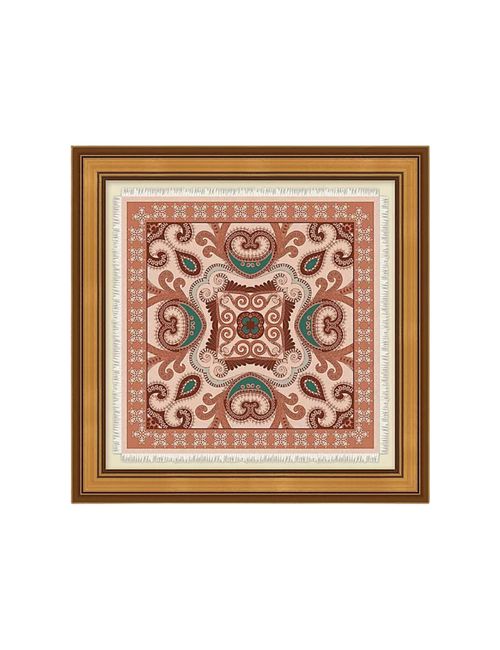 Gemusterter Schal, Mauve-Wandkunst