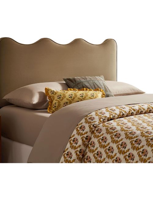 Modway Athena King Size Performance Samt verstellbares Kopfteil in Taupe