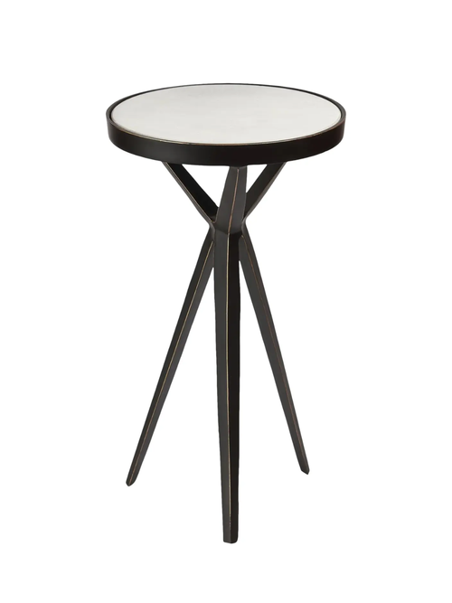 Adhara Cocktailtisch aus Aluminium mit Marmorplatte, 11