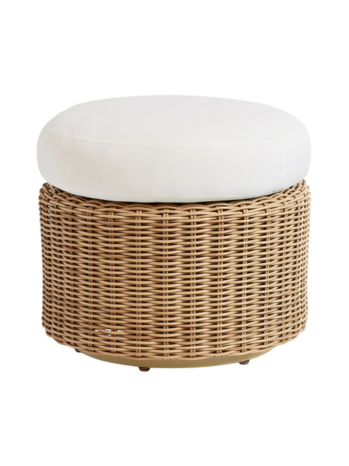 Huntington Wicker Petite drehbarer Outdoor-Ottomane