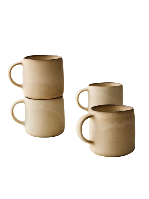 Kanto-Steingutbecher-Set mit Henkel