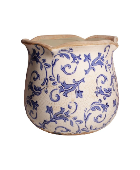 Blumentopf im Vintage-Stil