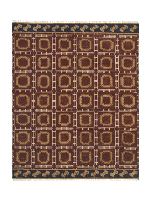 Nomia handgeknüpfter Wollteppich, 5' x 8'