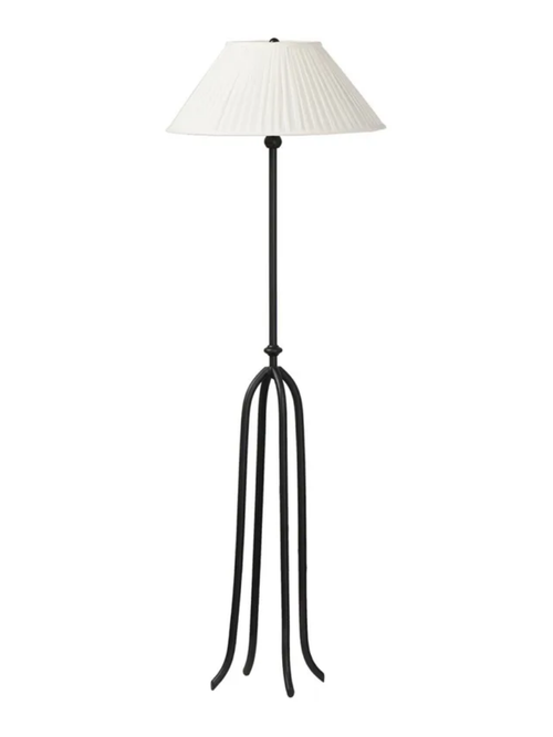 Schwarze Rydell-Stehlampe aus Schmiedeeisen