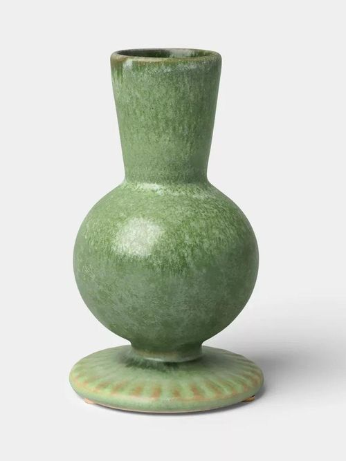 Glasierte Keramikknospenvase Grün – Threshold™