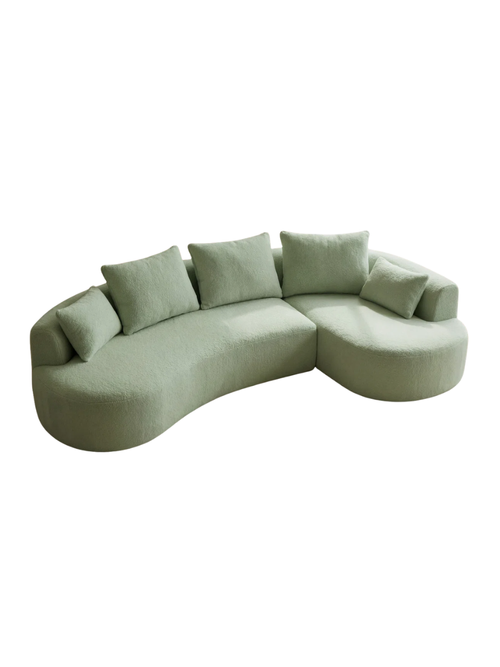 2-teiliges L-förmiges Sofa ohne Knochen