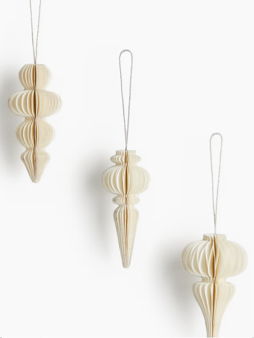 4er-Pack Papierornamente