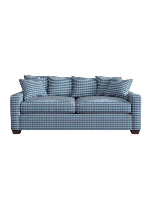 Hadley Polstersofa (Blau kariert)
