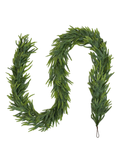 6' Weihnachtsgirlande Real Touch Norfolk Pine Girlande, 2er-Set