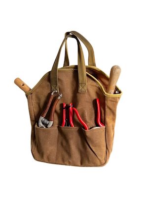 Robuste Tasche aus gewachstem Segeltuch 