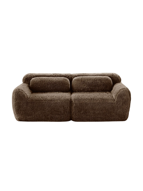 Modulares 2-Sitzer-Sofa ohne Knochen
