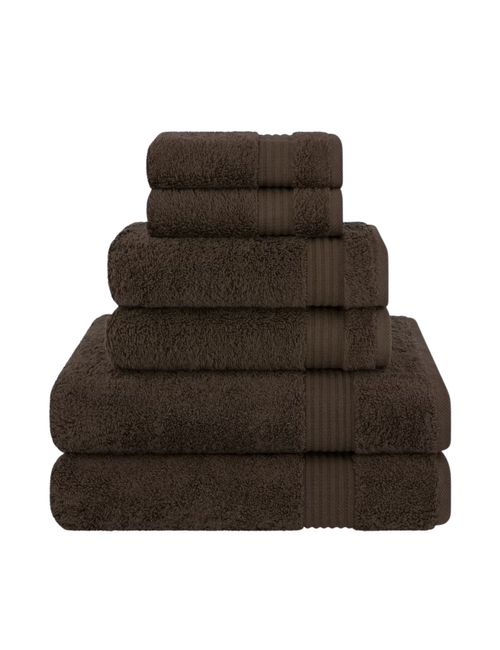 American Soft Linen Bekos 6-teiliges Handtuchset in Braun