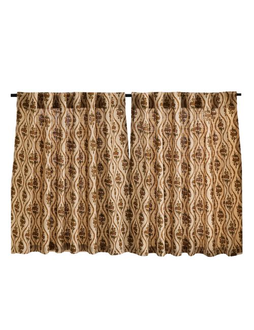 Pierce & Ward Blumengitter-Café-Vorhang