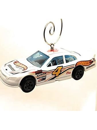 2010 Chevy Impala Rennwagen #4 Weihnachtsschmuck 1:64 Weiß