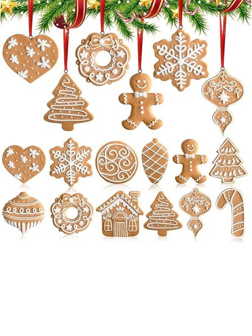 Lebkuchen-Weihnachtsbaumschmuck 