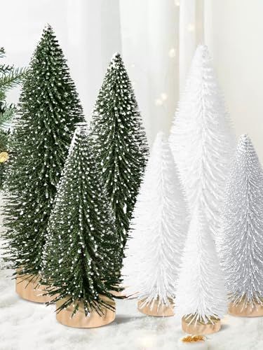 9 Stück Mini-Weihnachtsbäume