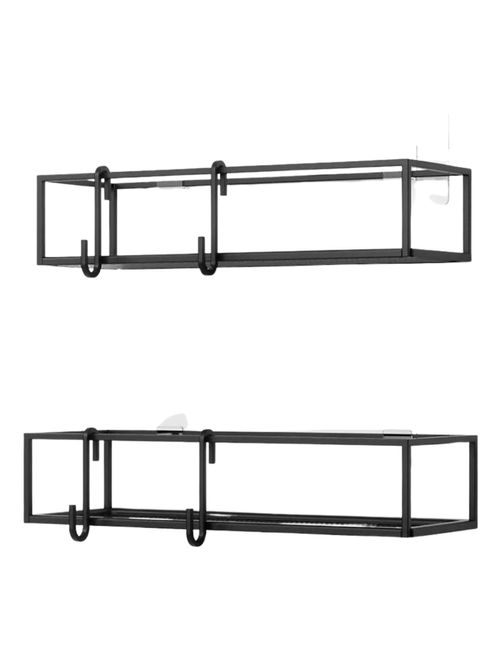 Umbra Cubiko Schwarze hängende Duschtonnen