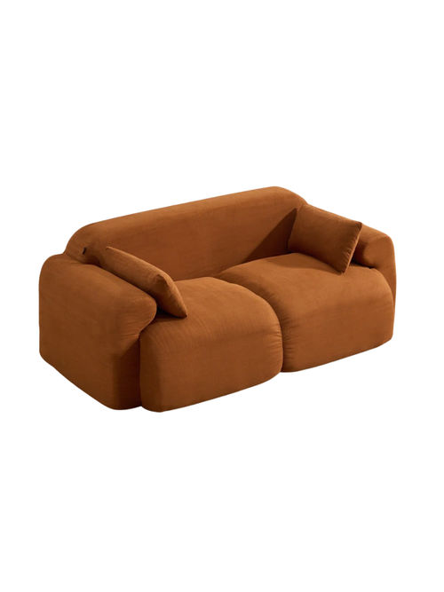 Cord-Sofa ohne Knochen