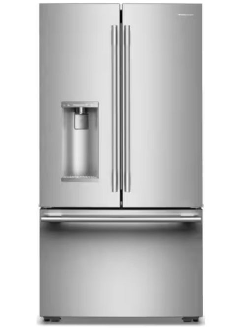   Kühlschrank mit intelligenter automatischer Befüllung und Dual-Ice aus Printshield®-Edelstahl