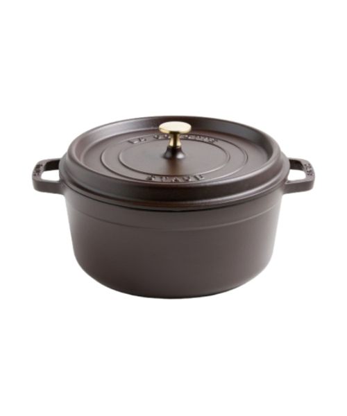 Staub Matte Espresso 7-Qt. Runde Cocotte