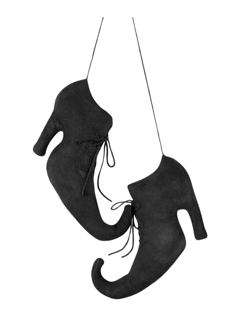 Suhine Vintage Halloween Hexenschuhe Wandbehang 