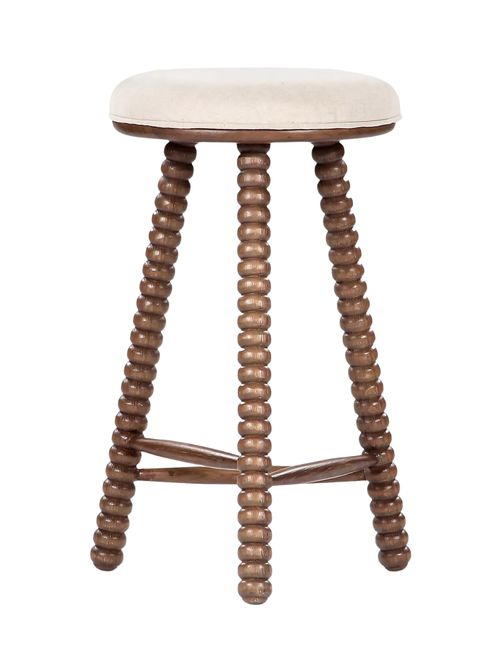 Twist Leinen-Thekenhocker