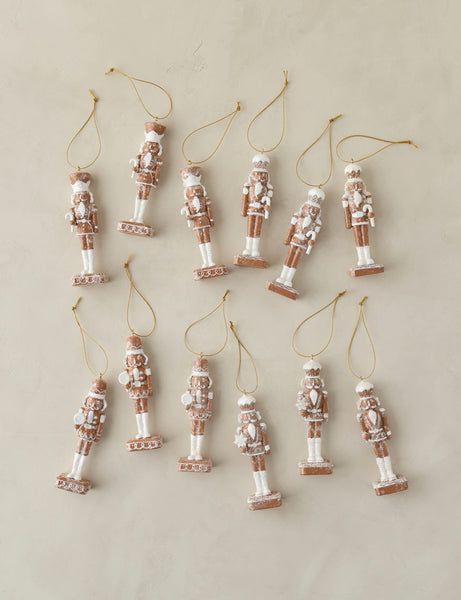Lebkuchen-Nussknacker-Ornamente, 12er-Set