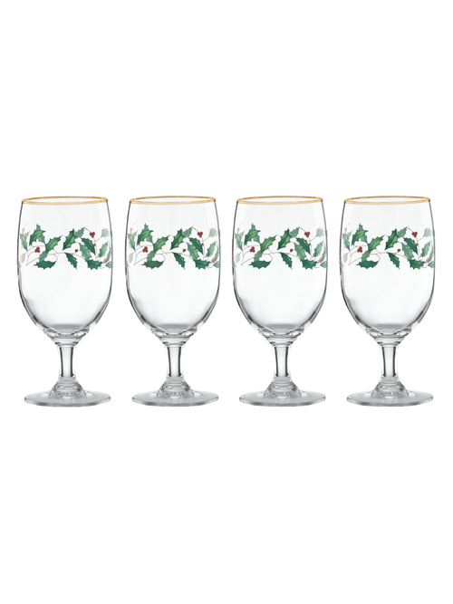 Weihnachts-Glasbecher, 4er-Set