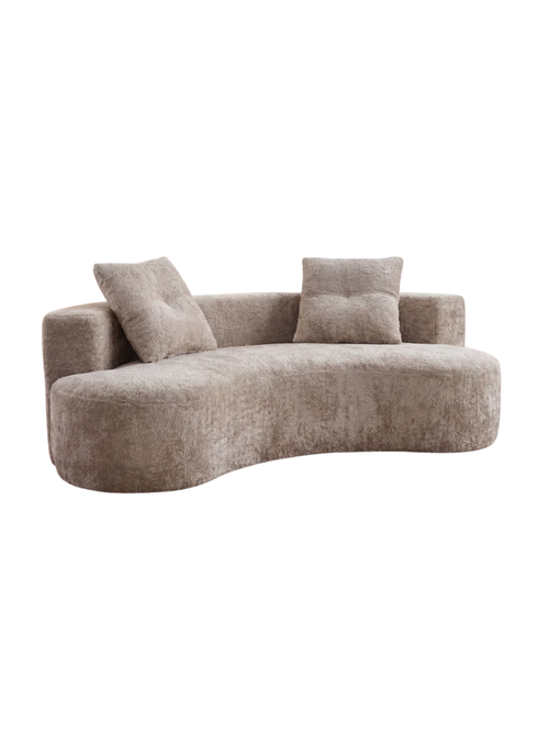 Gebogene Couch ohne Knochen 