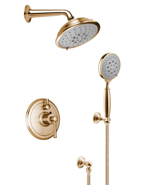Miramar Hebelgriff-Thermostat-Duschset mit Handbrause