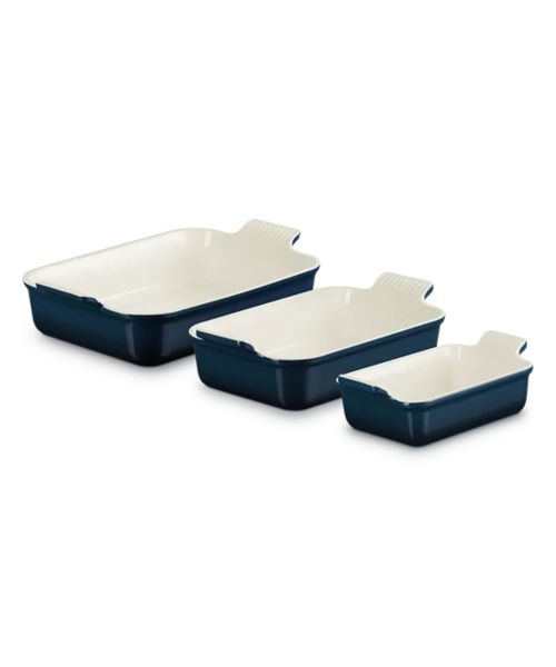 Heritage 3-teiliges rechteckiges Auflaufform-Set