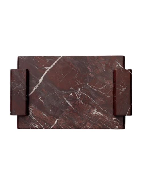 Tablett aus Auburn-Marmor