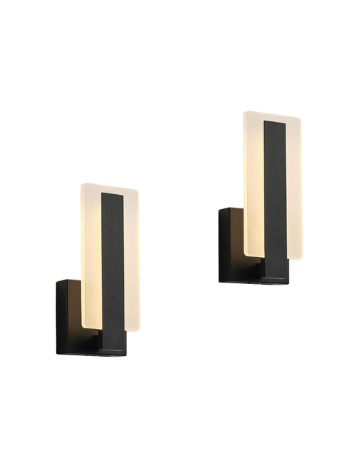 Moderne Wandleuchten zum Abziehen und Aufkleben, 2er-Set